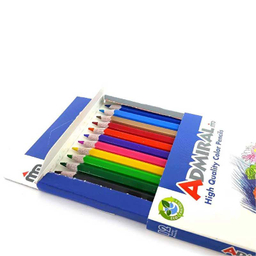 مداد رنگی 12 رنگ آدمیرال مدل MDF