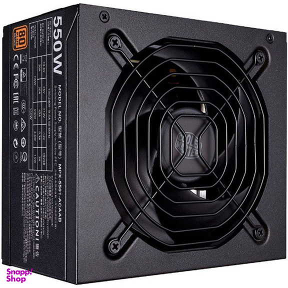 منبع تغذیه کامپیوتر کولر مستر مدل MWE Bronze 550