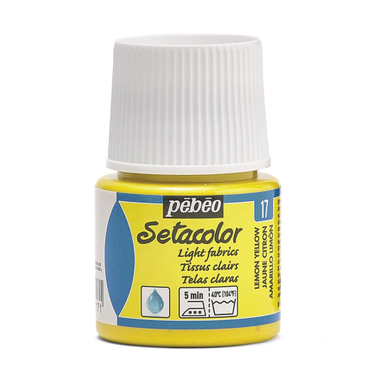 رنگ پارچه پ ب او مدل ستاکالر Light Fabric رنگ Lemon Yellow 10310 شماره 017 حجم 45 میلی لیتر
