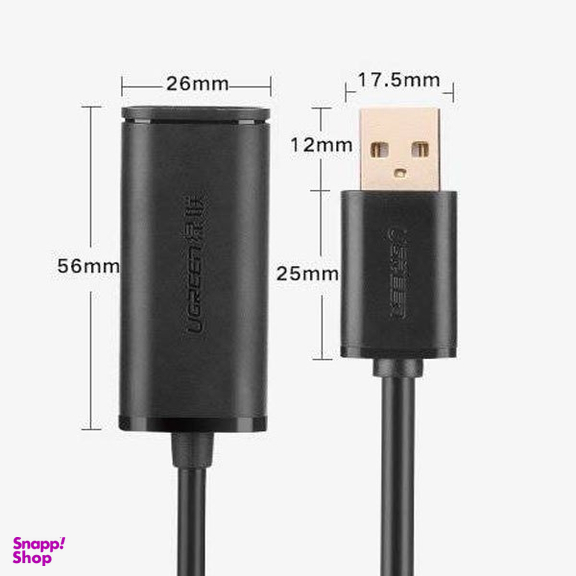کابل افزایش طول Extension USB 2.0 Active یوگرین مدل US121 کد 10321 طول 10 متر