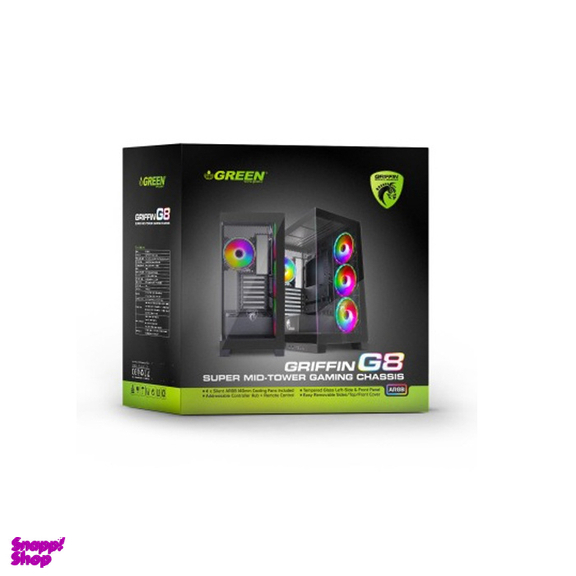 کیس کامپیوتر مخصوص بازی گرین مدل GRIFFIN G8