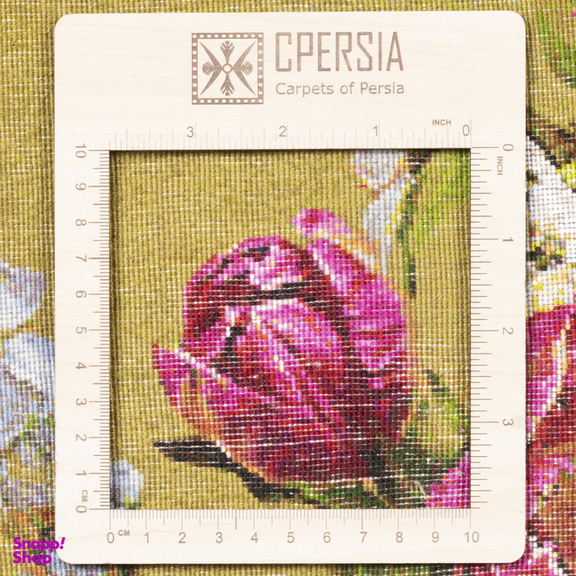 تابلو فرش دستباف سی پرشیا مدل گل در گلدان سرامیکی کد 903650