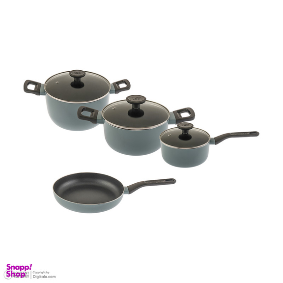سرویس قابلمه و تابه استیل 7 پارچه برگهف مدل Slate کد 0407