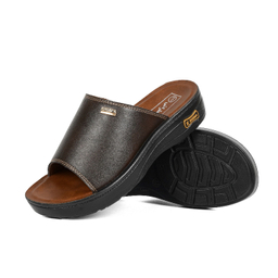 دمپایی مردانه شیما مدل 711 رنگ قهوه ای