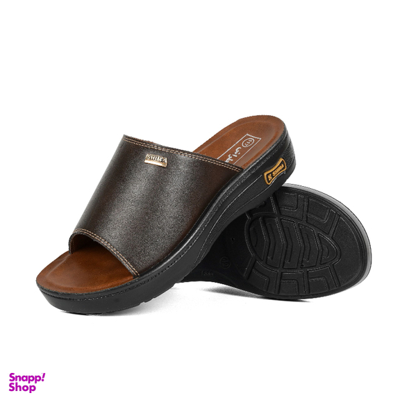 دمپایی مردانه شیما مدل 711 رنگ قهوه ای