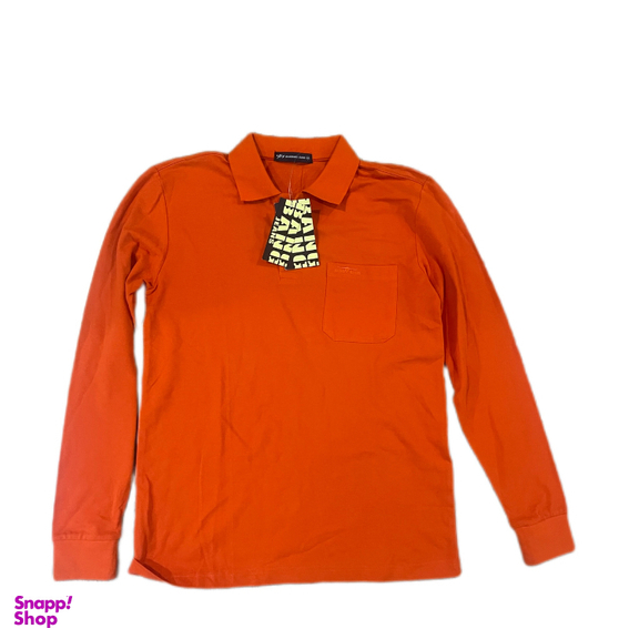 پولوشرت آستین بلند کد 129 رنگ آتشی