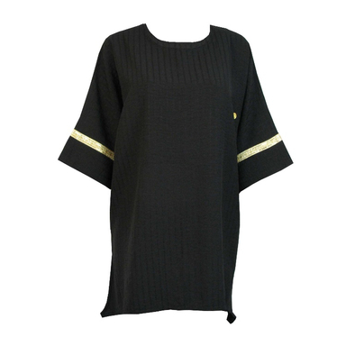 تونیک آستین سه ربع زنانه مدل شانتون 912 رنگ مشکی