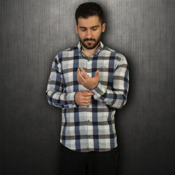 پیراهن آستین بلند مردانه مدل M3183