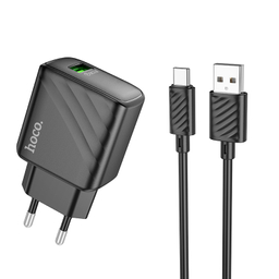 شارژر دیواری 18 وات هوکو مدل CS21A به همراه کابل USB Type-C