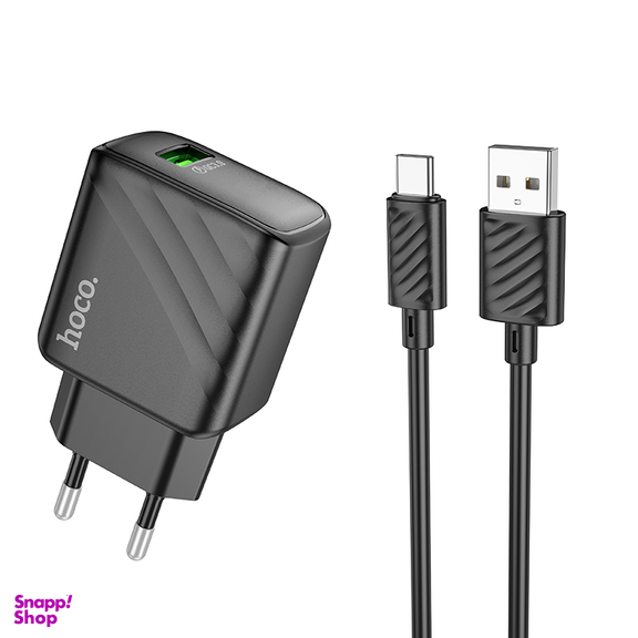 شارژر دیواری 18 وات هوکو مدل CS21A به همراه کابل USB Type-C