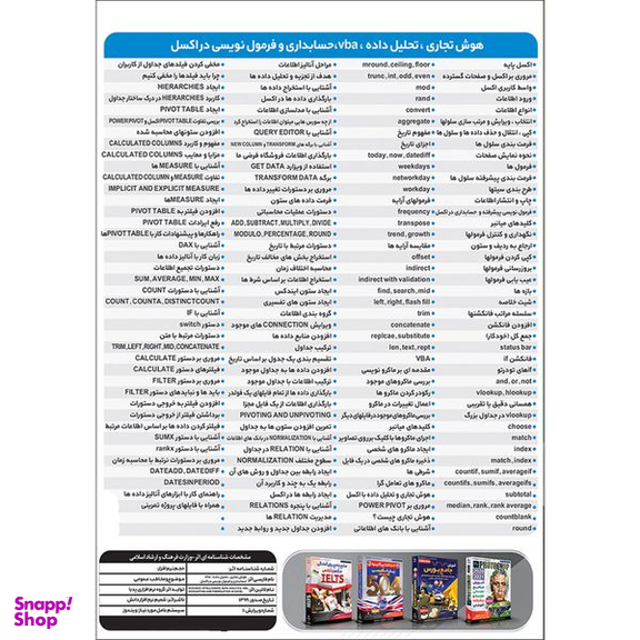 نرم افزار آموزش هوش تجاری ، تحلیل داده ، VBA ، حسابداری و فرمول نویسی در اکسل EXCEL + اکسل مقدماتی نشر پدیا سافت