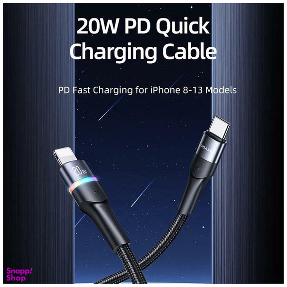 کابل تبدیل  USB-C  یوسمز مدل US-SJ537 طول 1.2 متر