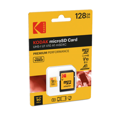 کارت حافظه‌ MICROSDXC کداک مدل premium کلاس 10 استاندارد UHS-I U1 سرعت 90MBps به همراه آداپتور SD