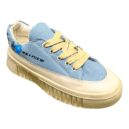 کفش زنانه مدل عروسکی کد 1108 رنگ آبی