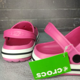 صندل زنانه طرح کراکس مدل پلاس رنگ سرخابی