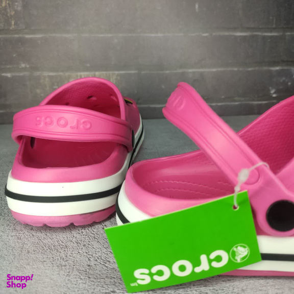 صندل زنانه طرح کراکس مدل پلاس رنگ سرخابی