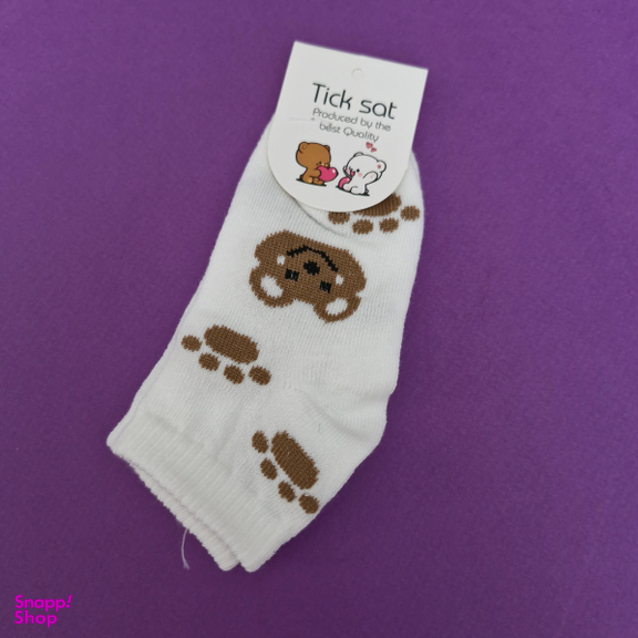 جوراب طرح خرسی مجموعه 3 عددی