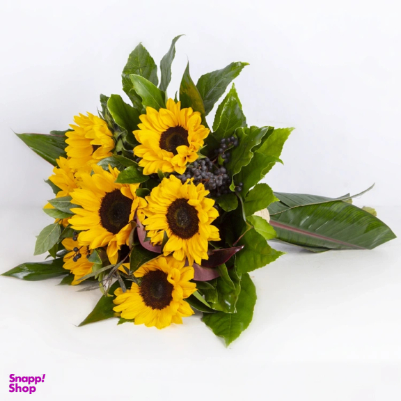 دسته گل طبیعی مدل آفتاب گردان کد 6630