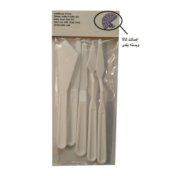 ابزار سفالگری به گز مدل ارکیده مجموعه 5 عددی