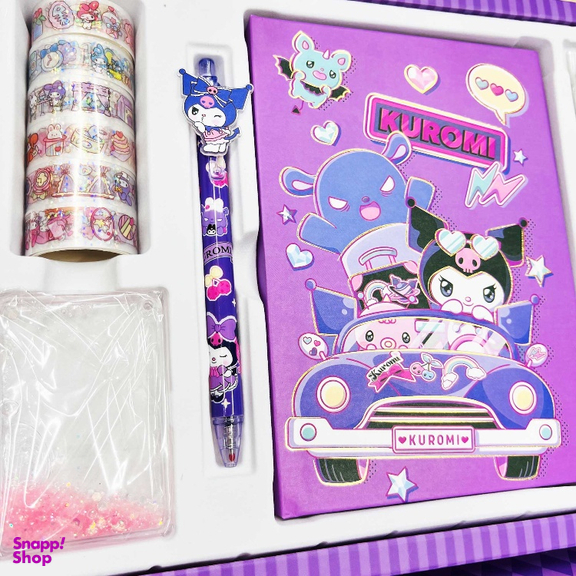 بسته لوازم تحریر مدل کرومی عروسکی کد 03 مجموعه 11 عددی