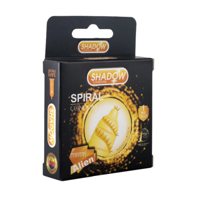کاندوم فضایی خاردار شادو مدل Spiral بسته 1 عددی