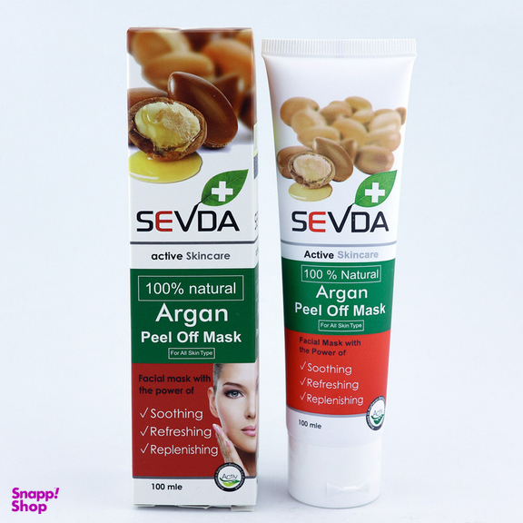 ماسک صورت سودا مدل ذغال فعال حجم 75 میلی لیتر به همراه ماسک صورت سودا مدل آرگان حجم 100 میلی لیتر