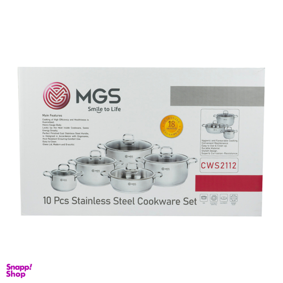 سرویس قابلمه 10 پارچه ام جی اس مدل CWS2112