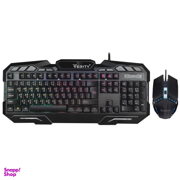 کیبورد و ماوس باسیم مخصوص بازی وریتی مدل V-KB6126GCW