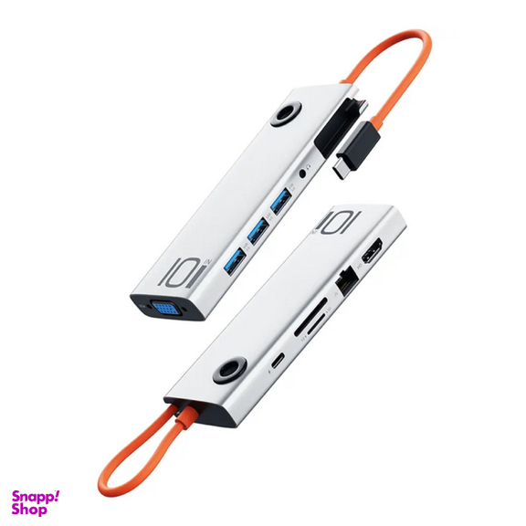 هاب 10 پورت Type-C راک مدل TR30-Hub