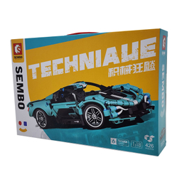 ساختنی سیمبوبلاک مدل ماشین مسابقه درب بازشو چرخ متحرک