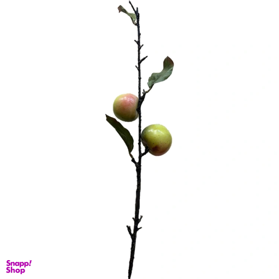 شاخه گل میوه مصنوعی مدل سیب 2 میوه