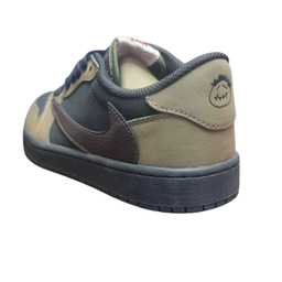 کفش مردانه طرح نایک جردن مدل تراویس اسکات کد 775 رنگ مشکی قهوه ای