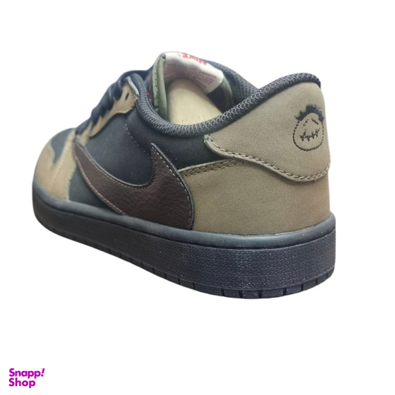 کفش مردانه طرح نایک جردن مدل تراویس اسکات کد 775 رنگ مشکی قهوه ای