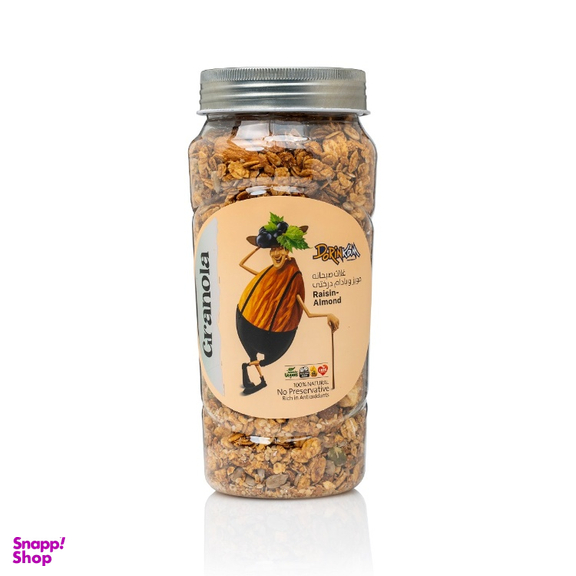 گرانولا مویز و بادام درختی درین کام وزن 350 گرم