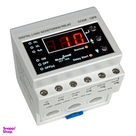 کنترل بار دیجیتال 60 آمپر شیوا امواج مدل DLF-60A کد 13F6 بسته 4 عددی