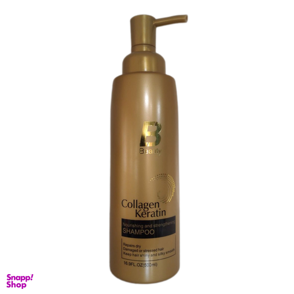شامپو مو بیوتی مدل Collagen Keratin حجم 500 میلی لیتر