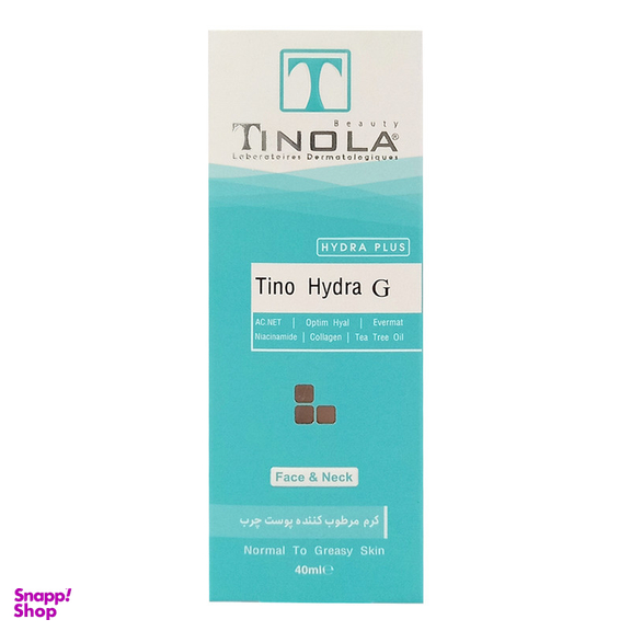 کرم آبرسان تینولا بیوتی مدل Tino Hydra G مناسب پوست چرب حجم 40 میلی لیتر