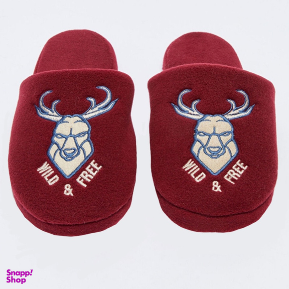 دمپایی حوله ای ال سی وایکیکی مدل طبی استپ دار گوزن