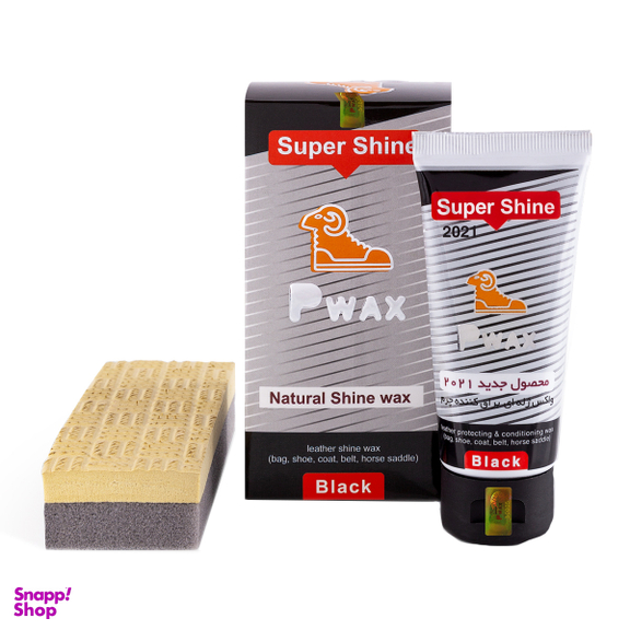 واکس براق کننده کفش پی واکس مدل pwax 5 به همراه اسفنج