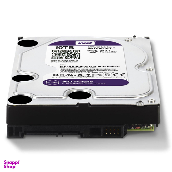 هارددیسک اینترنال وسترن دیجیتال مدل Purple WD100PURZ ظرفیت 10 ترابایت