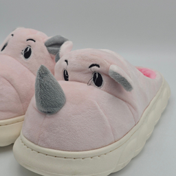 دمپایی حوله ای پاپا مدل پولیشی عروسکی کد 5677