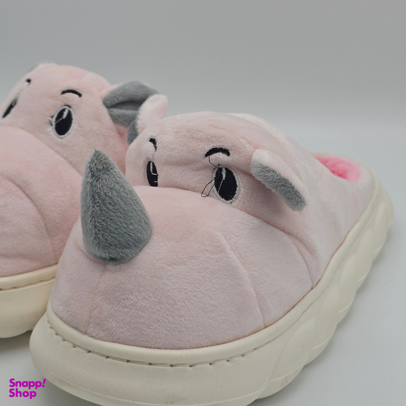 دمپایی حوله ای پاپا مدل پولیشی عروسکی کد 5677