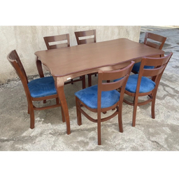 میز و صندلی ناهارخوری شش نفره گالری والریان مدل M-CH-1406