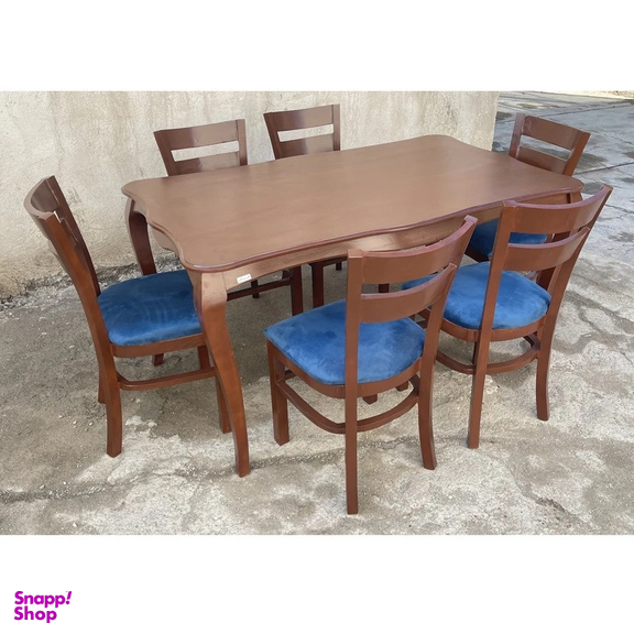 میز و صندلی ناهارخوری شش نفره گالری والریان مدل M-CH-1406