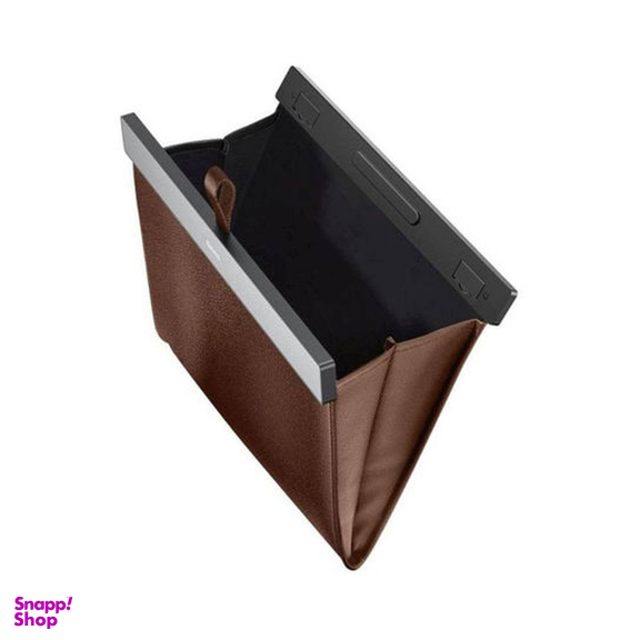 سطل زباله چرمی تاشونده خودرو باسئوس مدل CRLJD-A01