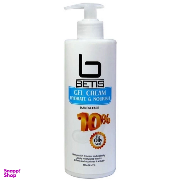 ژل کرم مرطوب کننده بتیس فارما مدل 10٪ Hydrating مناسب پوست چرب حجم 400 میلی لیتر