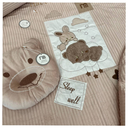 سرویس خواب کودک 5 تکه مادرکر مدل خرس و خرگوش کد 125