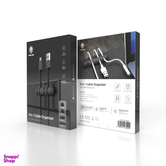 نگهدارنده و مرتب کننده کابل 8in1 گرین لاین مدل Cable Organizer