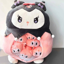 عروسک طرح کرومی بالشتی مدل بچه دار ارتفاع 50 سانتی متر