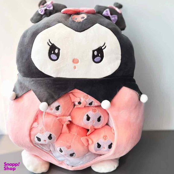 عروسک طرح کرومی بالشتی مدل بچه دار ارتفاع 50 سانتی متر